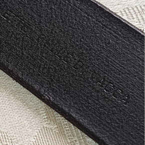 Nordstrom Elegant Black Leather Belt with Smooth Finish Size 38 - Picture 4 of 9